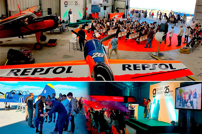 Celebración Aniversario en Aeródromo de Casarrubios - Agencia de eventos en Toledo - GRUPO INK