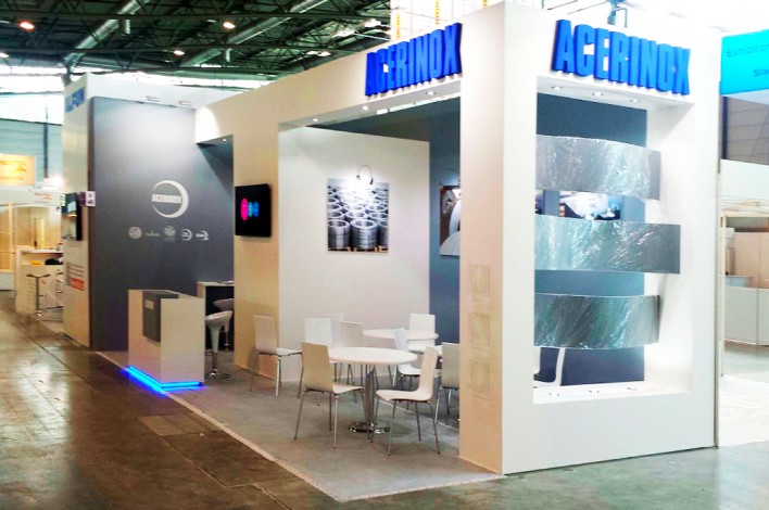 Empresa de Diseño y Montaje de Stands Internacionales - GRUPO INK - Acerinox