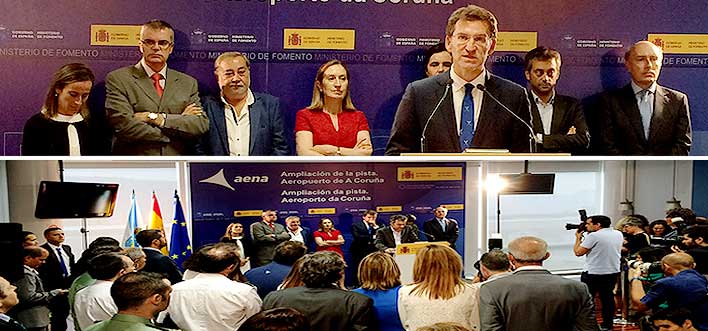 Acto Inaugural Ampliación de la Pista Aeropuerto de A Coruña - AENA - GRUPO INK
