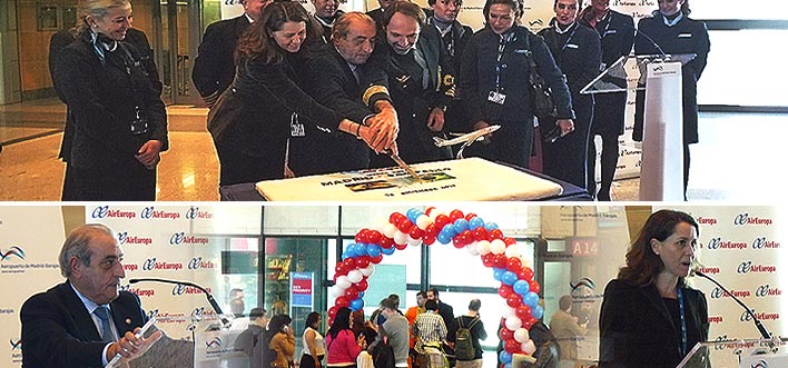 Inauguración nueva ruta aeropuerto Madrid Barajas - Sao Paulo