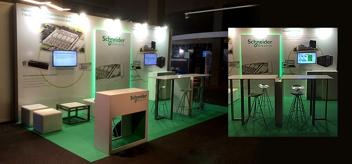 Schneider Electric - Diseño y montaje de stand - Madrid