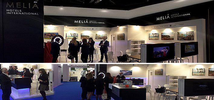 Stand en World Travel Market London - Melia - Diseño y montaje de stands